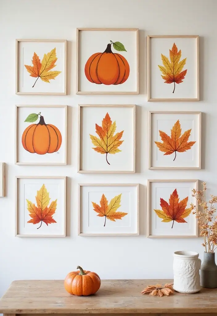 56+ Dollar Tree Fall Decor Hacks for Budget-Friendly Style - 4. Harvest-Themed Wall Art