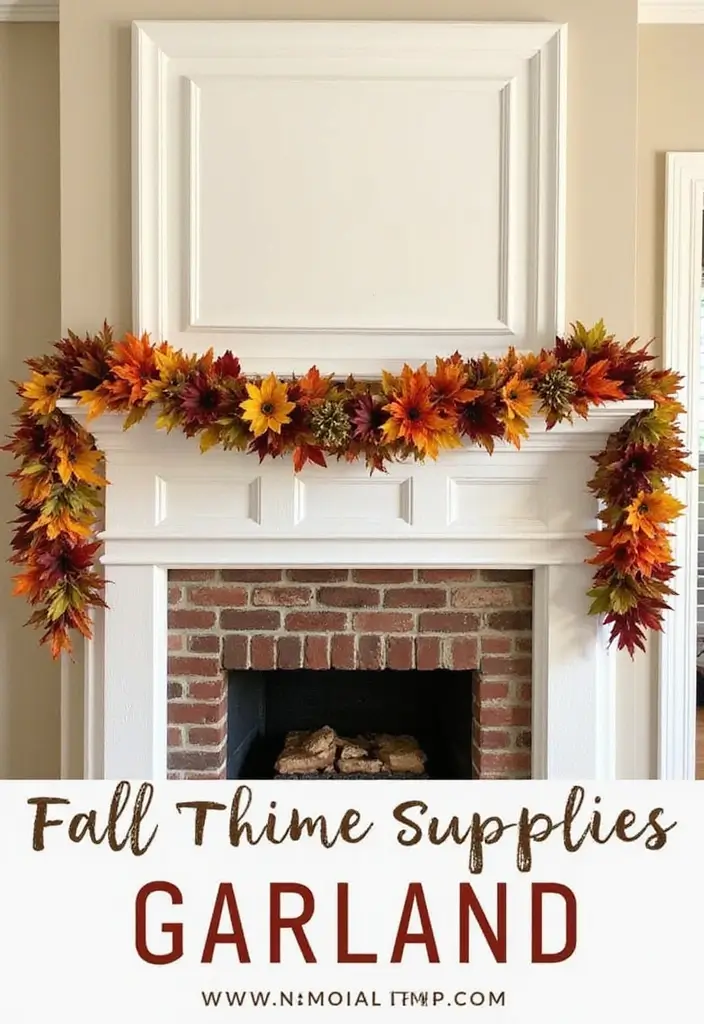 56+ Dollar Tree Fall Decor Hacks for Budget-Friendly Style - 5. Fall Themed Garland