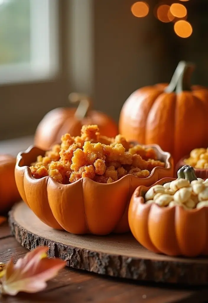 56+ Dollar Tree Fall Decor Hacks for Budget-Friendly Style - 54. DIY Pumpkin Servings
