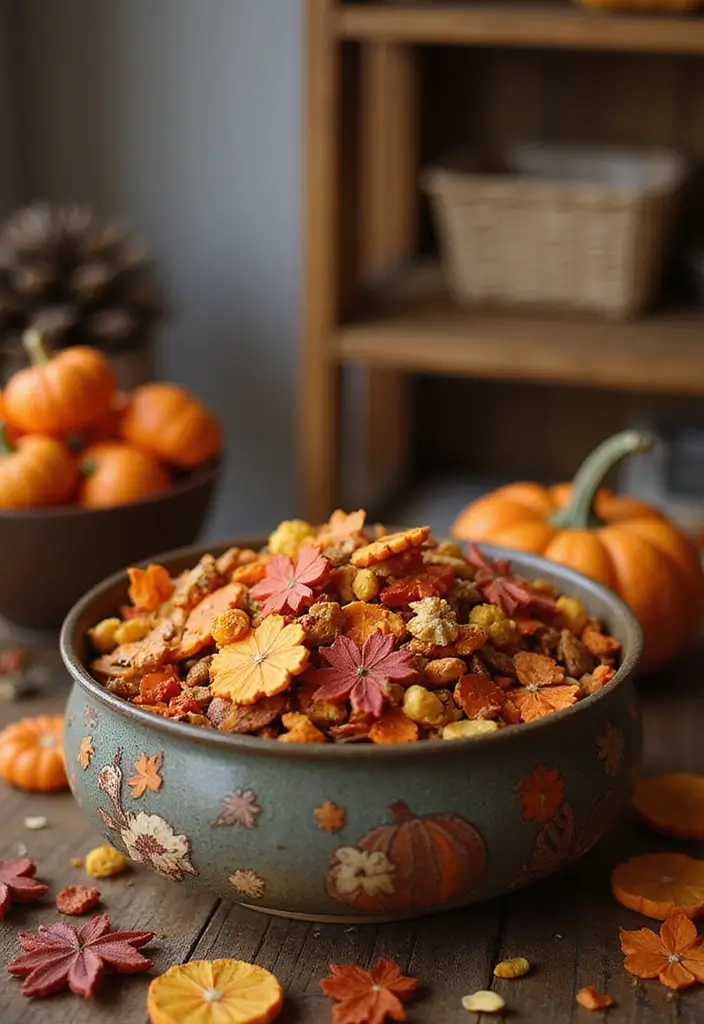 57+ Fall Kitchen Decor Ideas for a Seasonal Refresh - 27. Fall-Inspired Potpourri