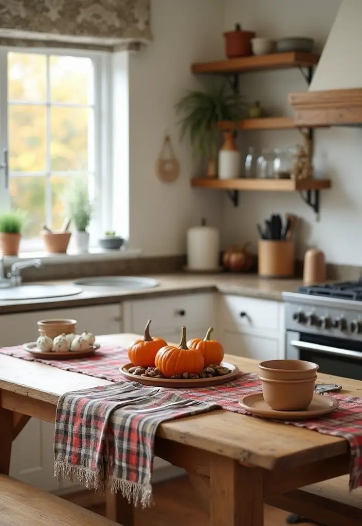 57+ Fall Kitchen Decor Ideas for a Seasonal Refresh - 4. Cozy Textiles