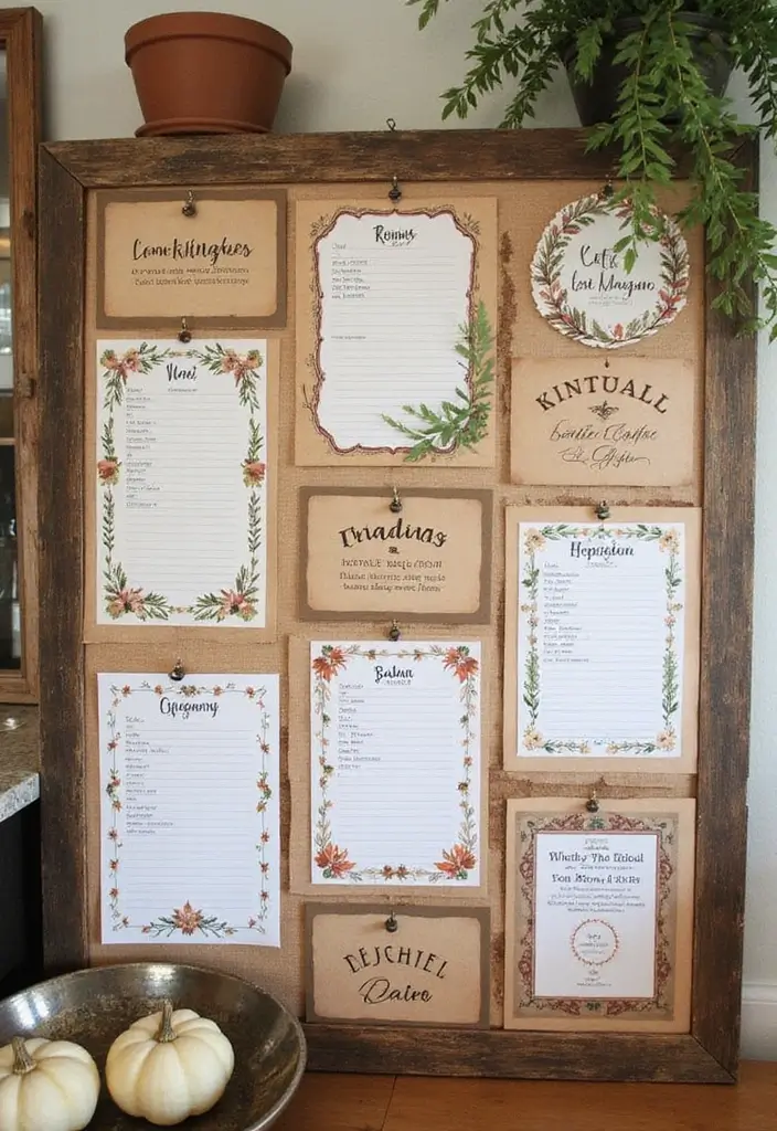 57+ Fall Kitchen Decor Ideas for a Seasonal Refresh - 57. Seasonal Recipe Cards