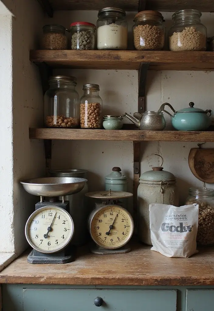 57+ Fall Kitchen Decor Ideas for a Seasonal Refresh - 7. Vintage Accessories