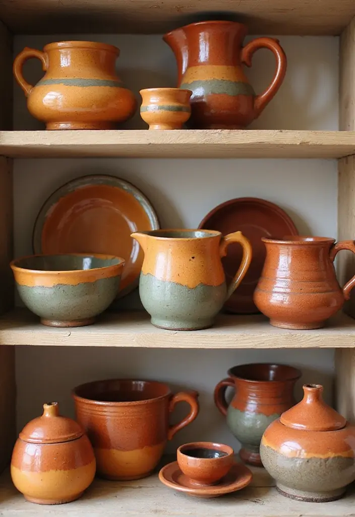 57+ Fall Kitchen Decor Ideas for a Seasonal Refresh - 9. Seasonal Pottery