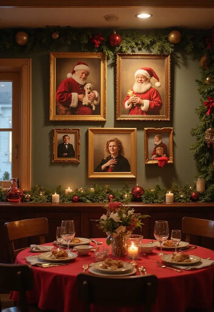 58+ Christmas Wall Art Ideas to Brighten Your Holidays - 41. Joyous Carolers Depictions
