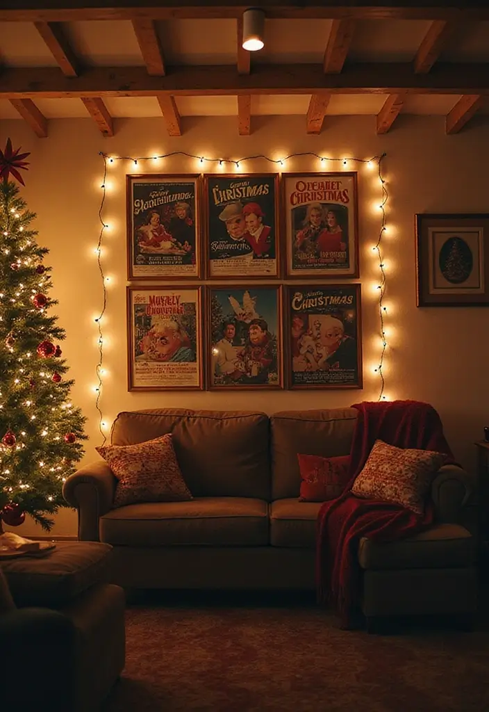58+ Christmas Wall Art Ideas to Brighten Your Holidays - 5. Nostalgic Christmas Movie Posters
