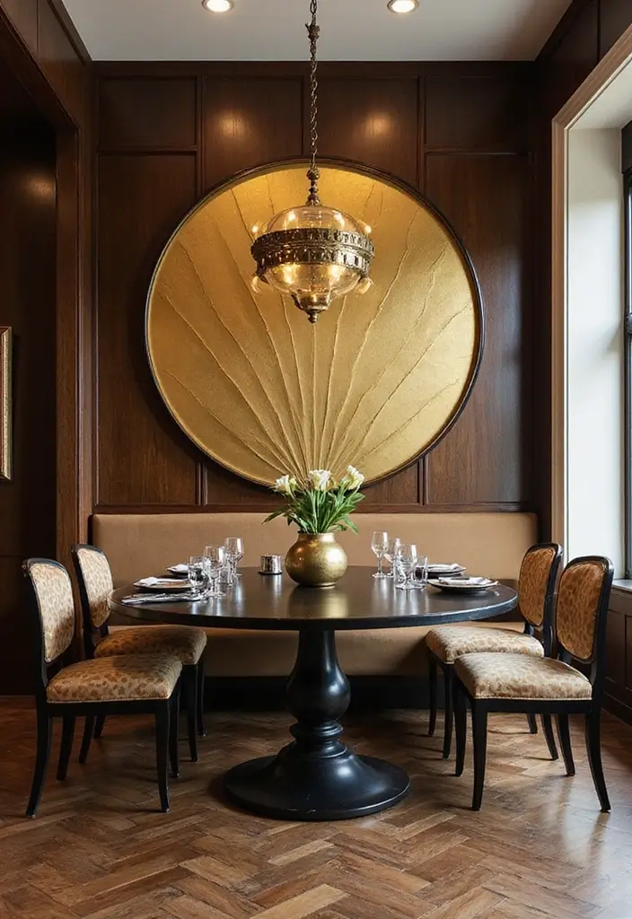 59+ Gold Wall Art Ideas for a Luxurious Touch - 15. Gold Art Deco Designs