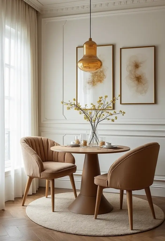 59+ Gold Wall Art Ideas for a Luxurious Touch - 51. Gold And White Art