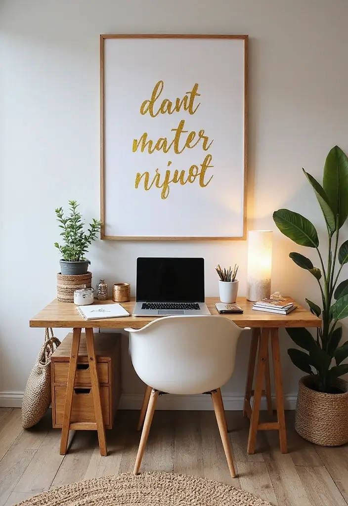 59+ Gold Wall Art Ideas for a Luxurious Touch - 6. Gold Typography Art