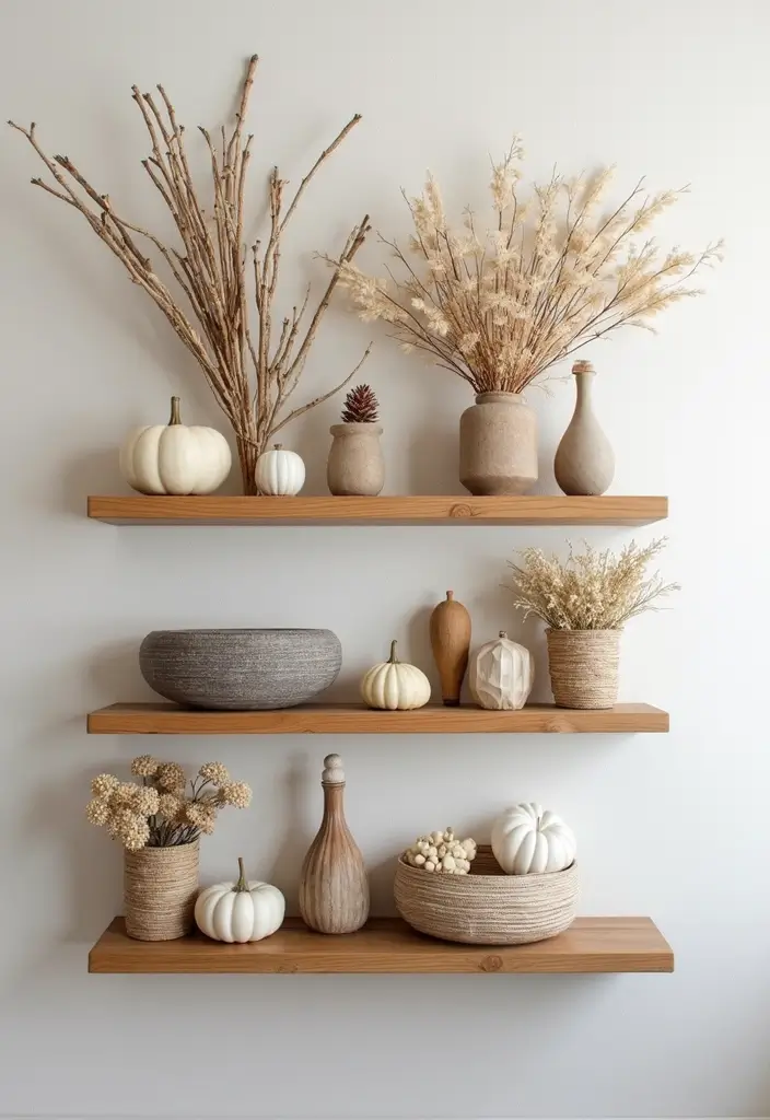 60+ Green Wall Art Ideas to Bring Nature Indoors - 18. Seasonal Nature Displays