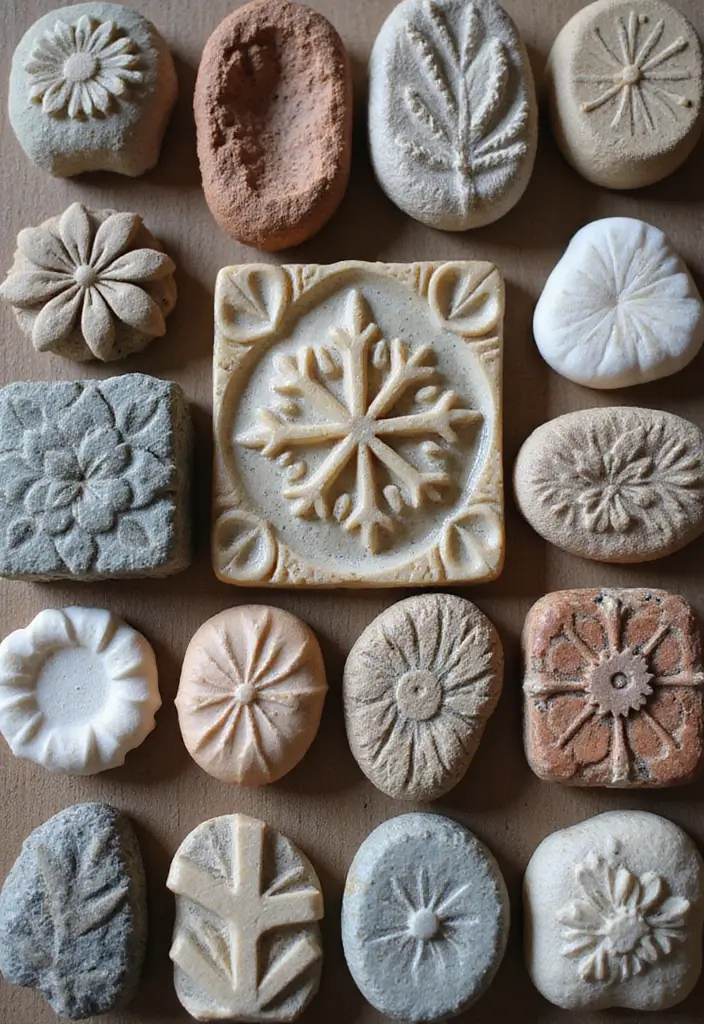 60+ Green Wall Art Ideas to Bring Nature Indoors - 39. Natural Stone Art