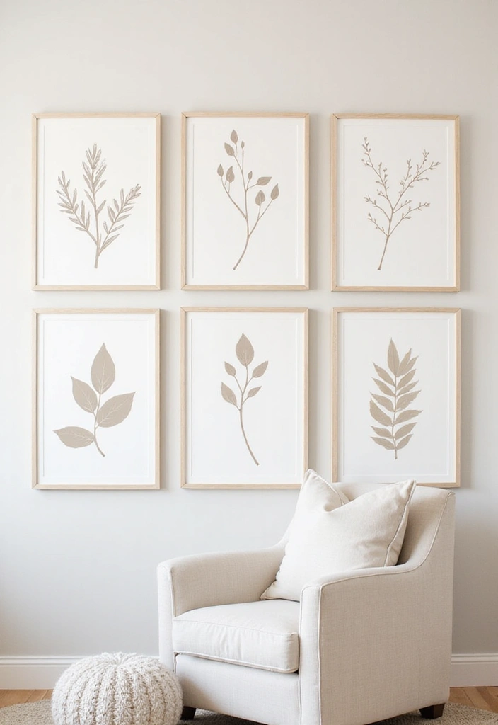 61+ Nursery Wall Art Ideas for a Whimsical Space - 24. Nature-Inspired Silhouettes