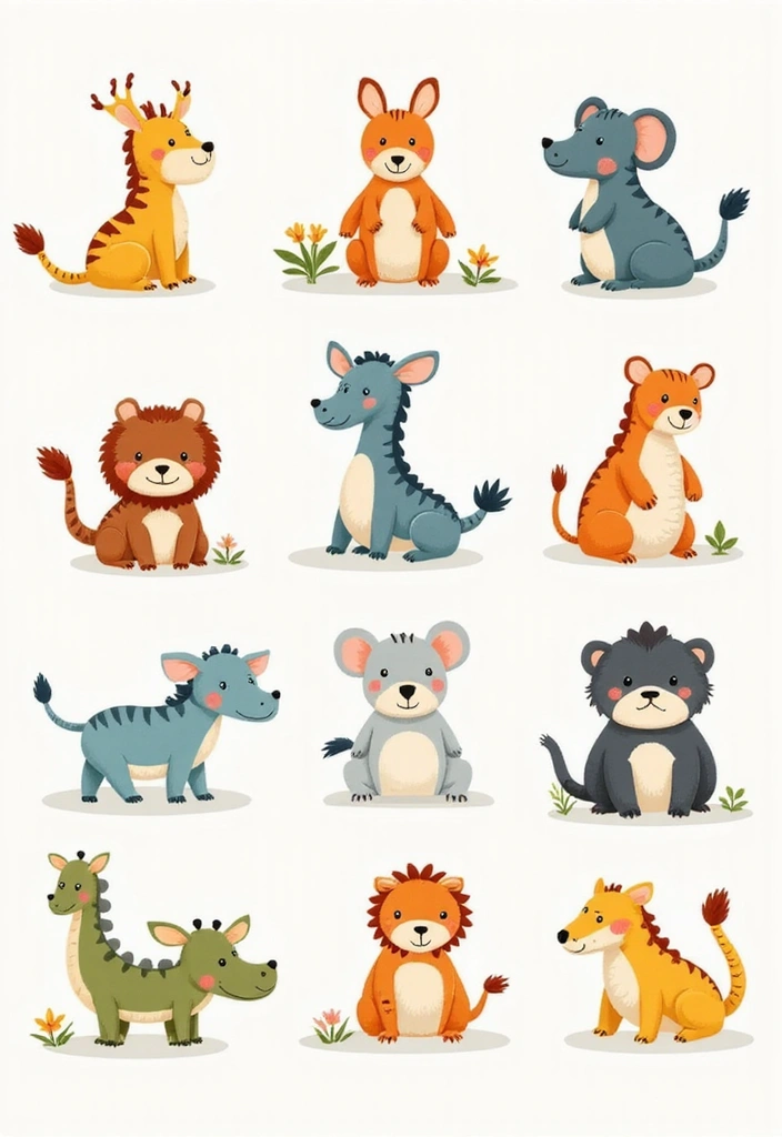 61+ Nursery Wall Art Ideas for a Whimsical Space - 5. Whimsical Animal Alphabet