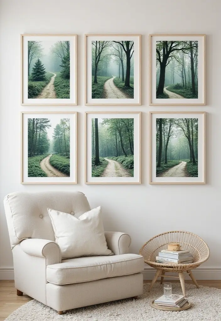 61+ Nursery Wall Art Ideas for a Whimsical Space - 59. Magical Forest Trails