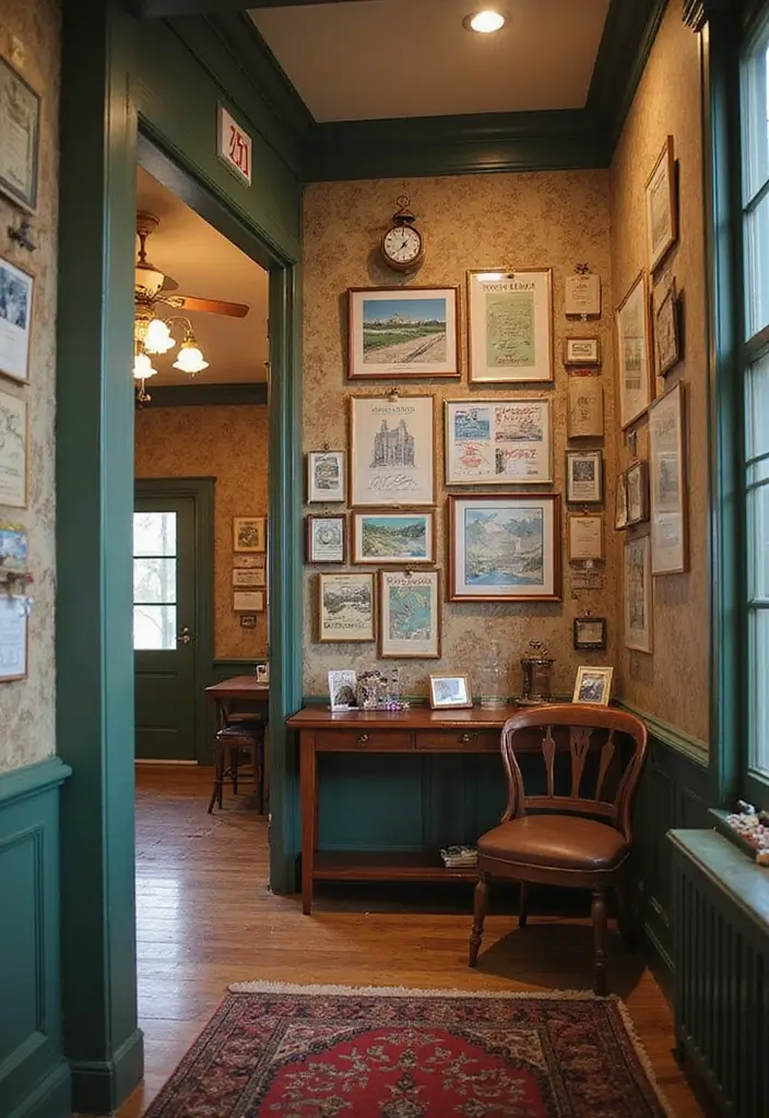 62+ Retro Wall Art Ideas for a Vintage Vibe - 27. Vintage Travel Postcards