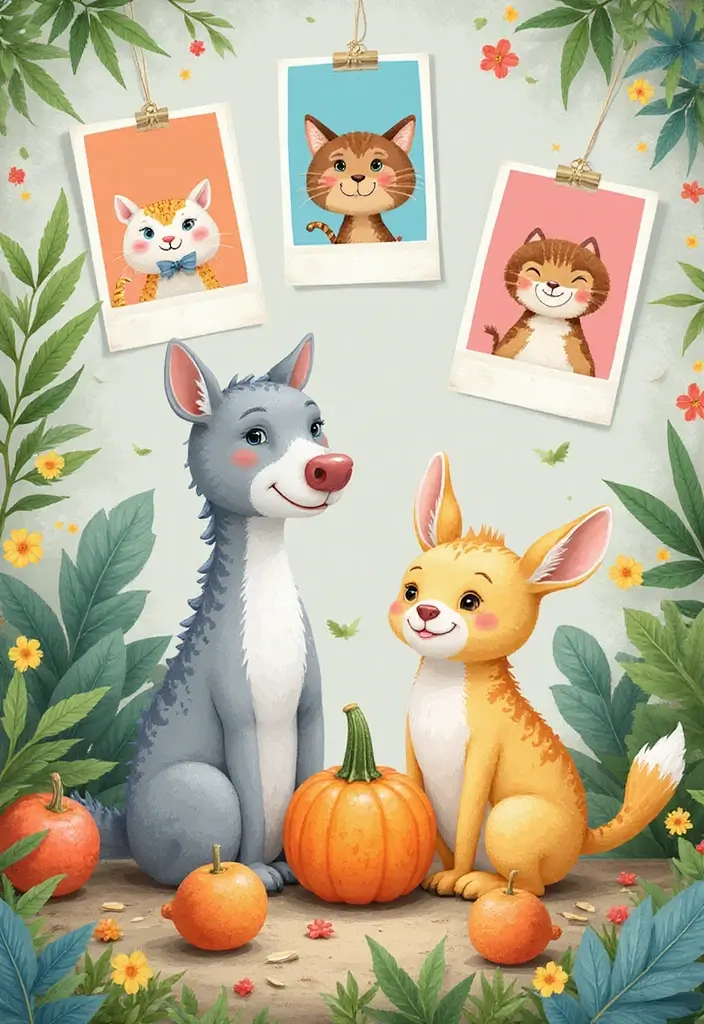 62+ Retro Wall Art Ideas for a Vintage Vibe - 6. Whimsical Animal Art