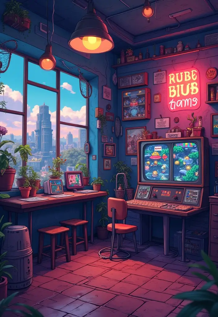 62+ Retro Wall Art Ideas for a Vintage Vibe - 60. Retro Gaming Art