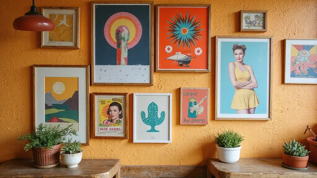 62+ Retro Wall Art Ideas for a Vintage Vibe