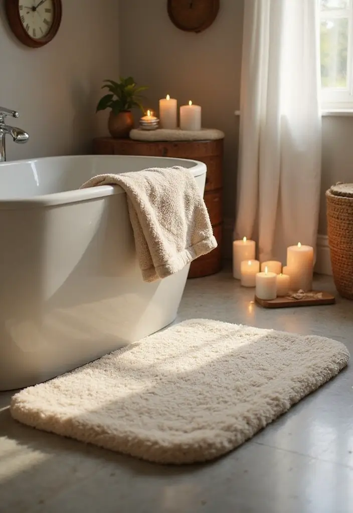 8 Cozy Bathroom Rugs for Comfort - 5. Memory Foam Luxury