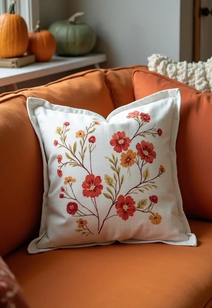 8 Cozy Fall Decor Pillows for Your Sofa - 5. Linen Dyed Berry Pillow