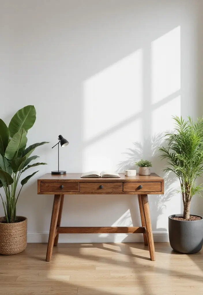 8 Home Office UK Designs to Try - 1. Sustainable Minimalism