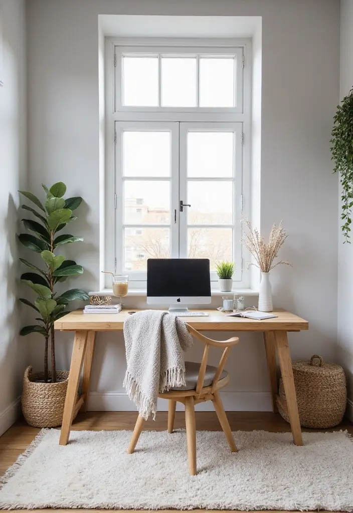 8 Home Office UK Designs to Try - 7. Functional Scandinavian Design