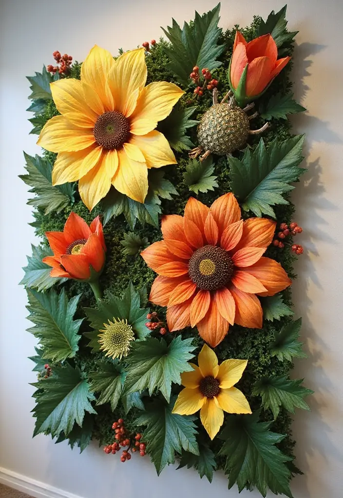 8 Jaw-Dropping Wall Art 3D Ideas - 2. Botanical 3D Art