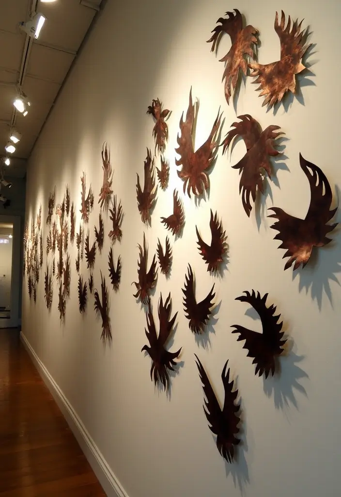 8 Jaw-Dropping Wall Art 3D Ideas - 6. Upcycled Metal Sculptures