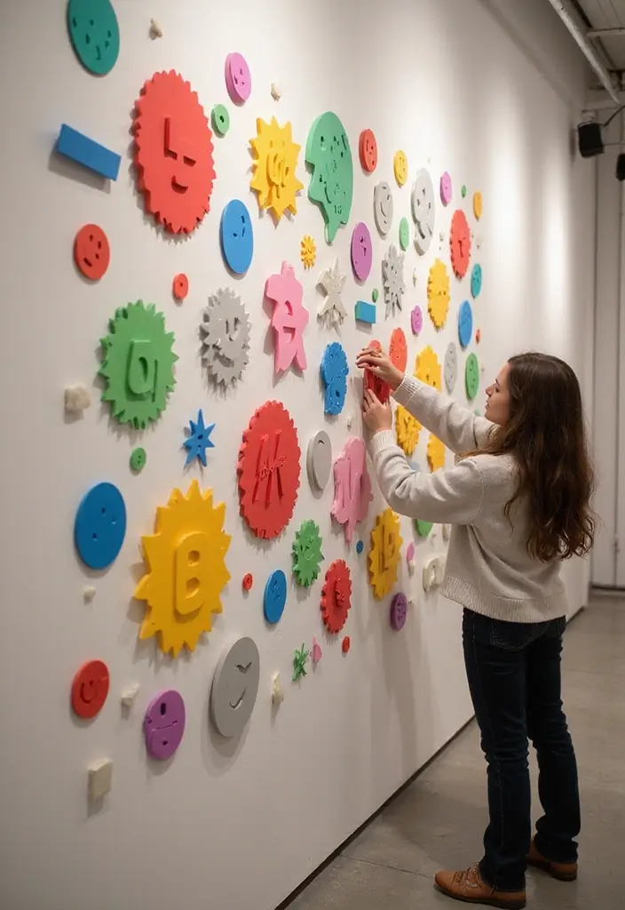 8 Jaw-Dropping Wall Art 3D Ideas - 8. Interactive Art Installations