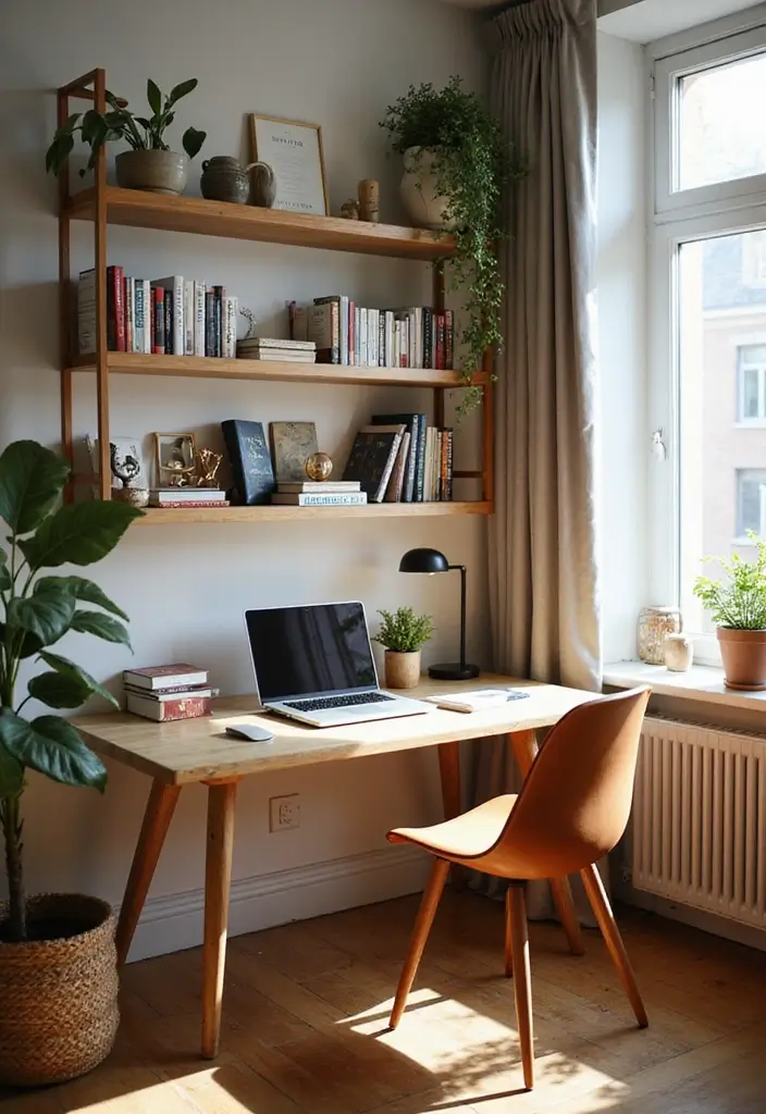 8 Small New York Apartment Makeovers You Have to See - 6. The Cozy Corner Office
