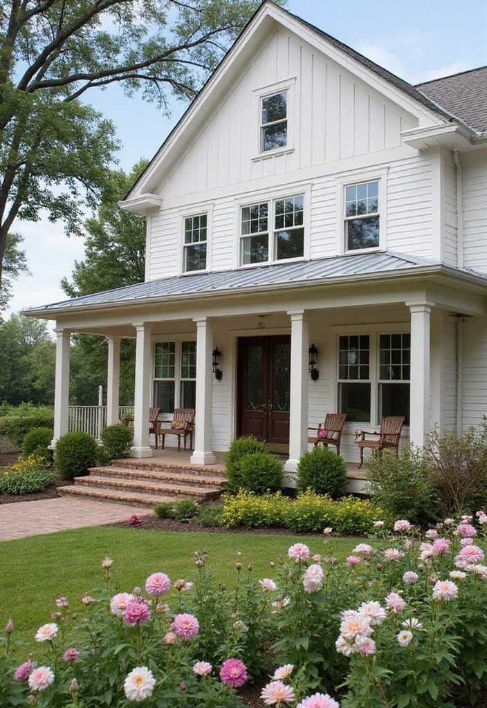 8 Stunning 3 Bedroom House Design Plans - 1. The Modern Farmhouse