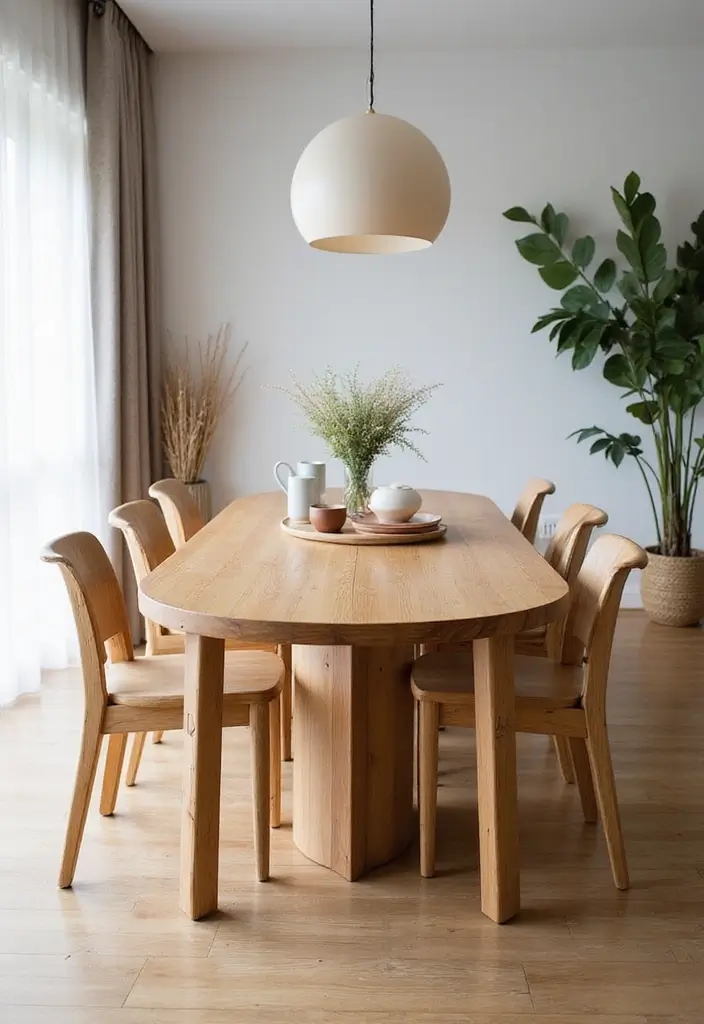 8 Unique Dining Room Oval Table Picks: Sustainable Style Meets Elegance - 2. Bamboo Beauty