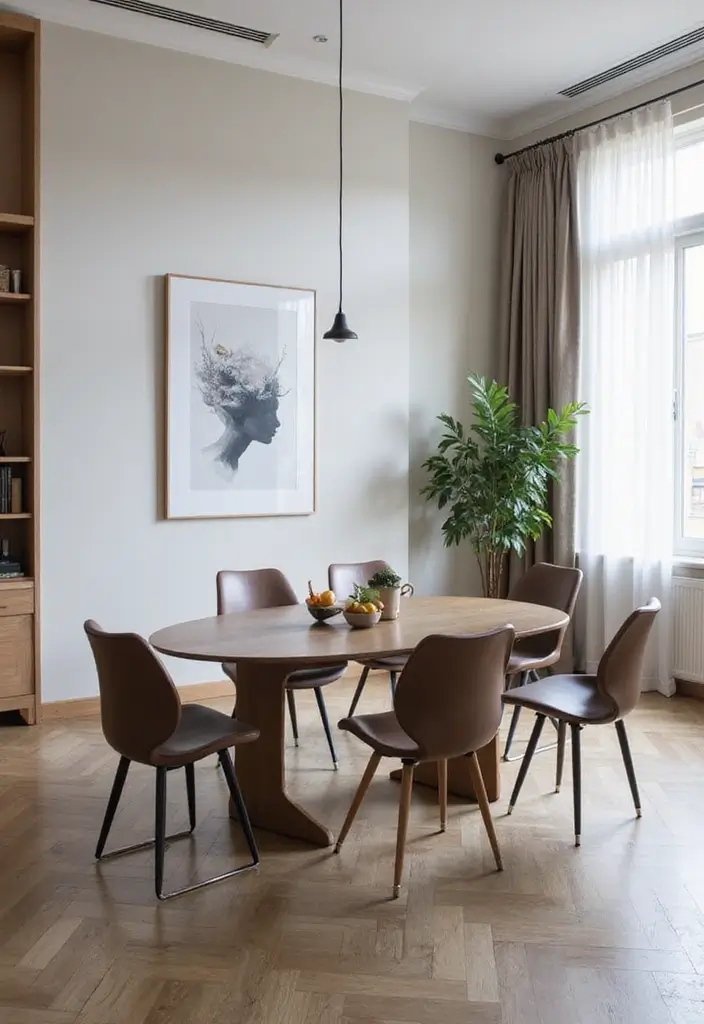 8 Unique Dining Room Oval Table Picks: Sustainable Style Meets Elegance - 7. Stylish Metal Frames