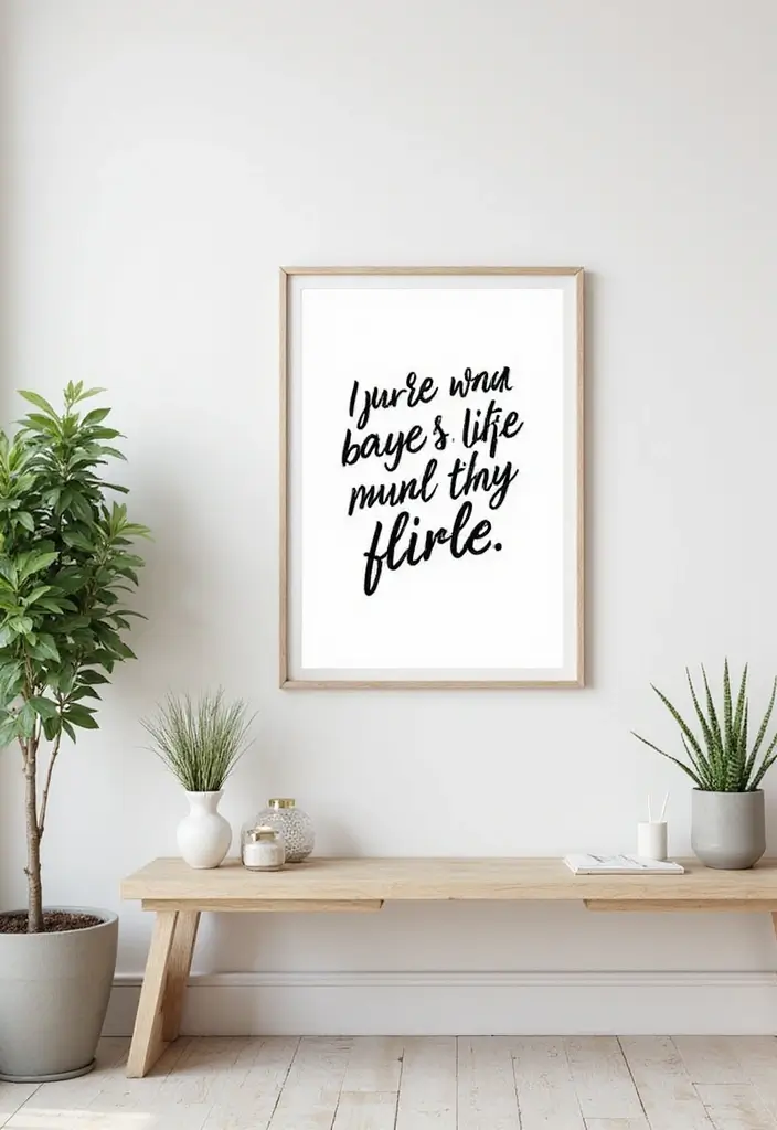 8 Wall Art Drawing Ideas for Beginners - 4. Inspirational Quotes in Art