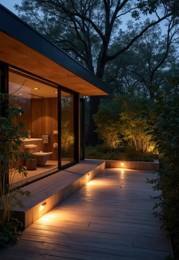 25 Bright Bathroom Lights to Illuminate Your Space - 12. Solar-Powered Bathroom Lights