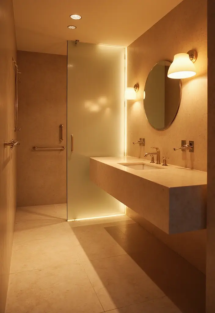25 Bright Bathroom Lights to Illuminate Your Space - 20. Soft Ambient Lighting