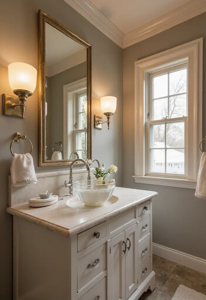 25 Bright Bathroom Lights to Illuminate Your Space - 24. Glass Bowl Lights