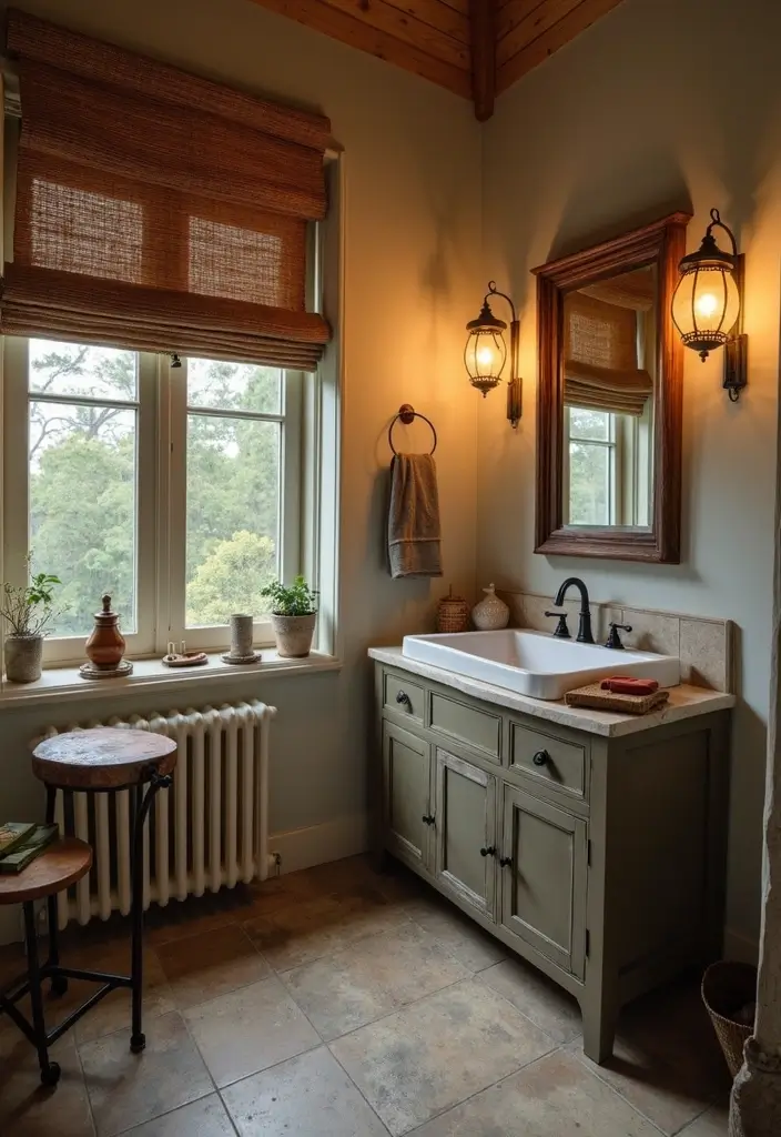 25 Bright Bathroom Lights to Illuminate Your Space - 25. Vintage Style Lanterns