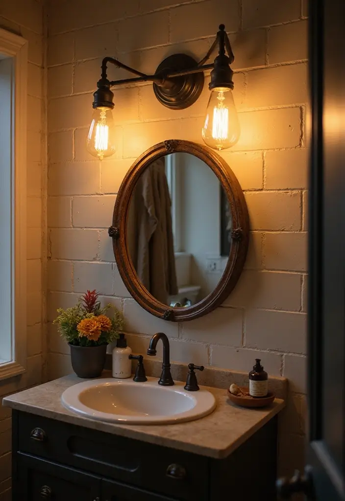 25 Bright Bathroom Lights to Illuminate Your Space - 6. Vintage LED Edison Bulbs