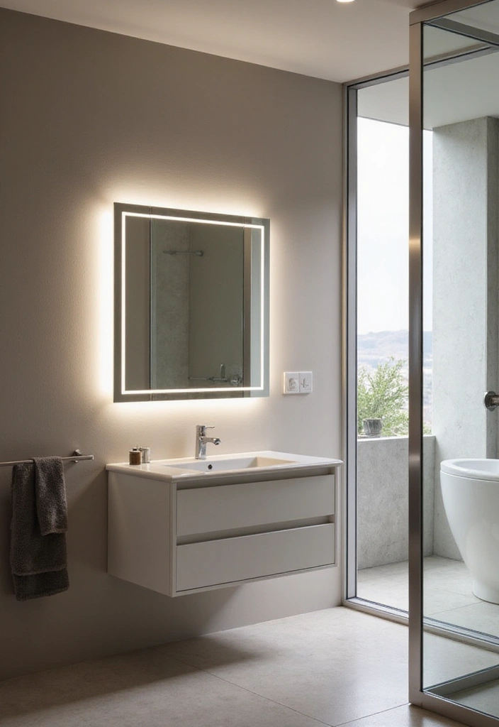 25 Bright Bathroom Lights to Illuminate Your Space - 9. Wall-Mounted LED Mirrors