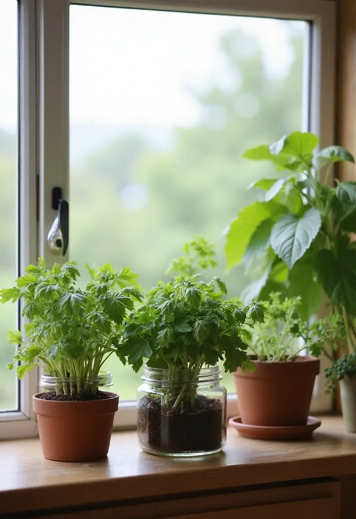 25 Cozy Fall Decor Ideas for Your Kitchen This Season - 23. Herb Gardens