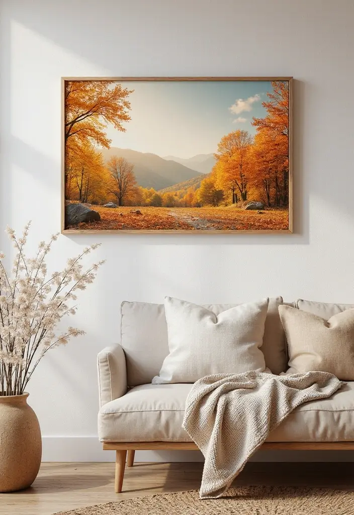 25 Creative Fall Decor Ideas to Warm Up Any Room - 16. Eco-Friendly Wall Art