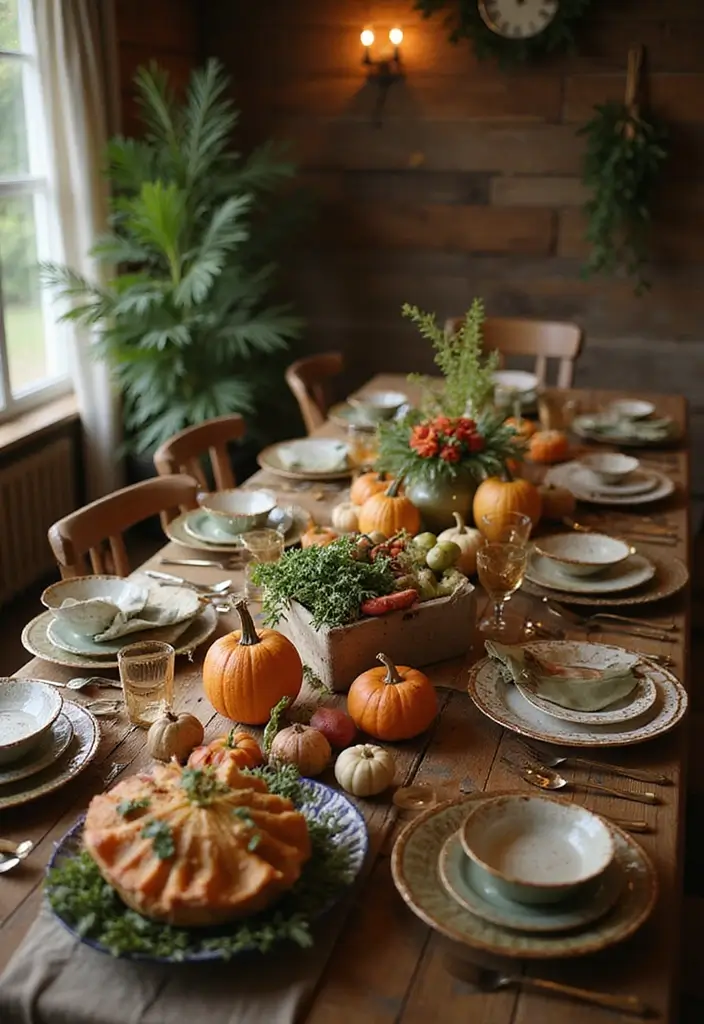 25 Creative Fall Decor Ideas to Warm Up Any Room - 5. Harvest-Themed Table Settings