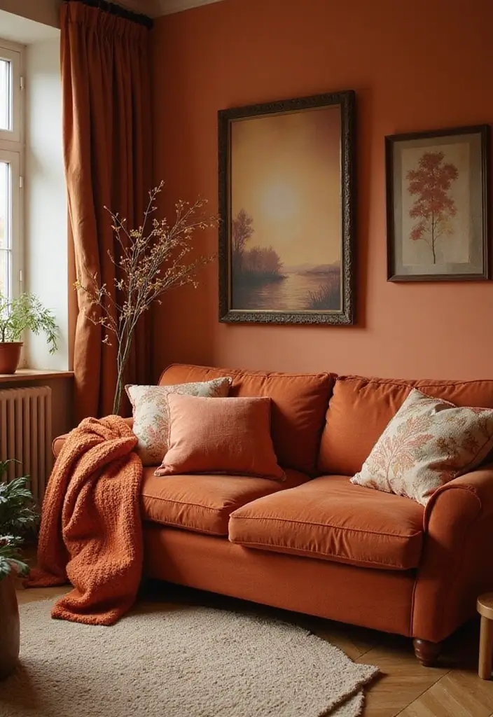 25 Creative Fall Decor Ideas to Warm Up Any Room - 6. Warm Color Palettes