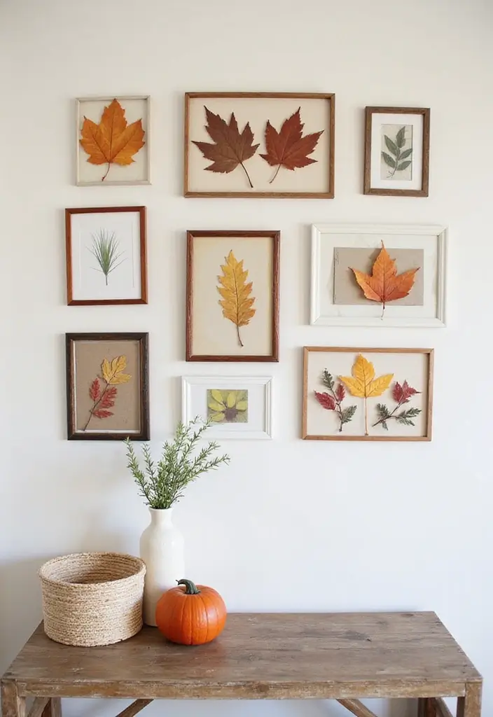 25 Creative Fall Decor Ideas to Warm Up Any Room - 8. DIY Nature-Inspired Art