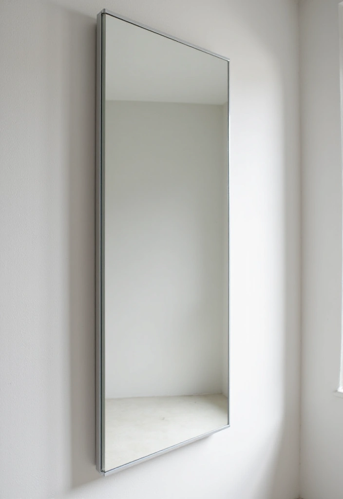 25 Space-Saving Bathroom Mirror Cabinets for Smart Storage - 11. Minimalist Sliding Mirror Cabinet