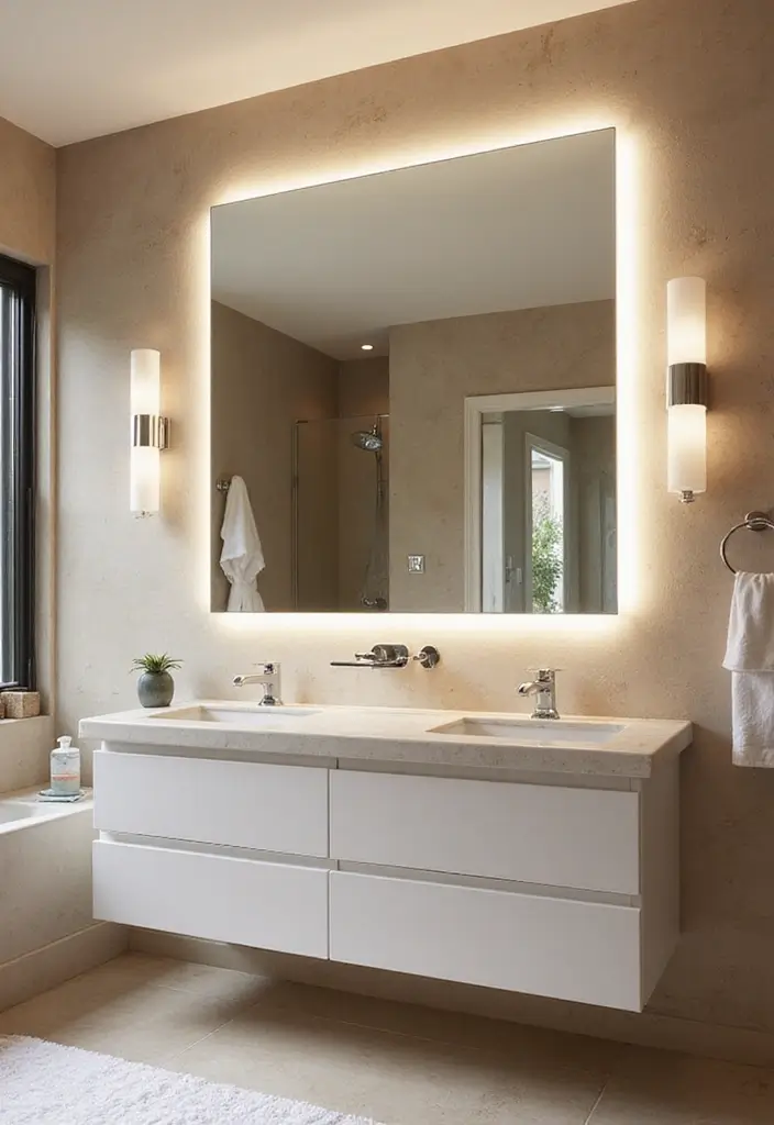25 Space-Saving Bathroom Mirror Cabinets for Smart Storage - 25. Luxury Spa-Like Mirror Cabinet