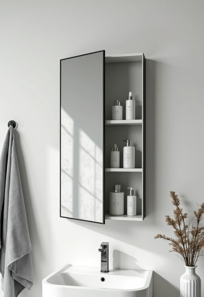 25 Space-Saving Bathroom Mirror Cabinets for Smart Storage - 4. Mirrored Medicine Cabinet