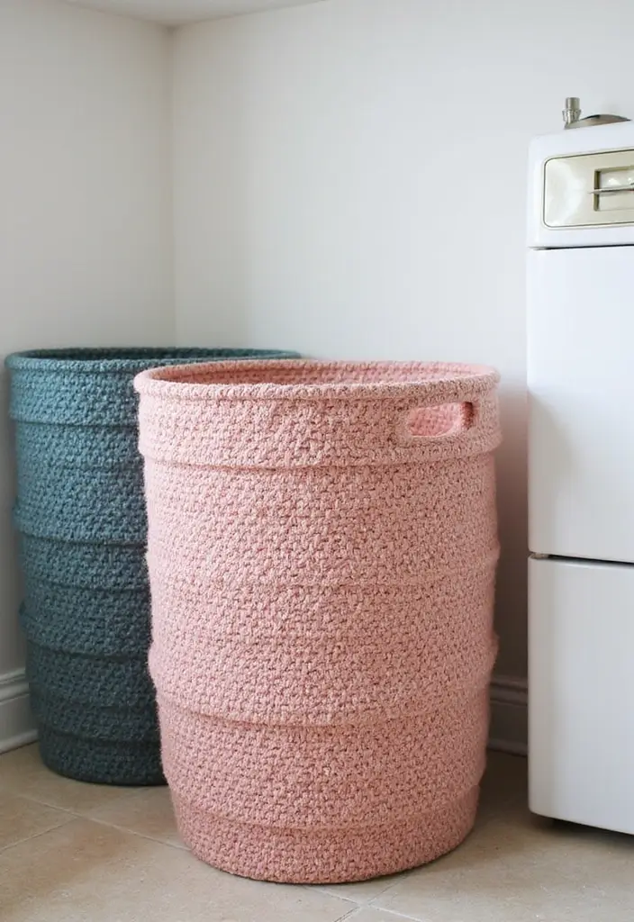 26 Laundry Room Storage Ideas to Maximize Your Space - 1. Multi-functional Laundry Baskets