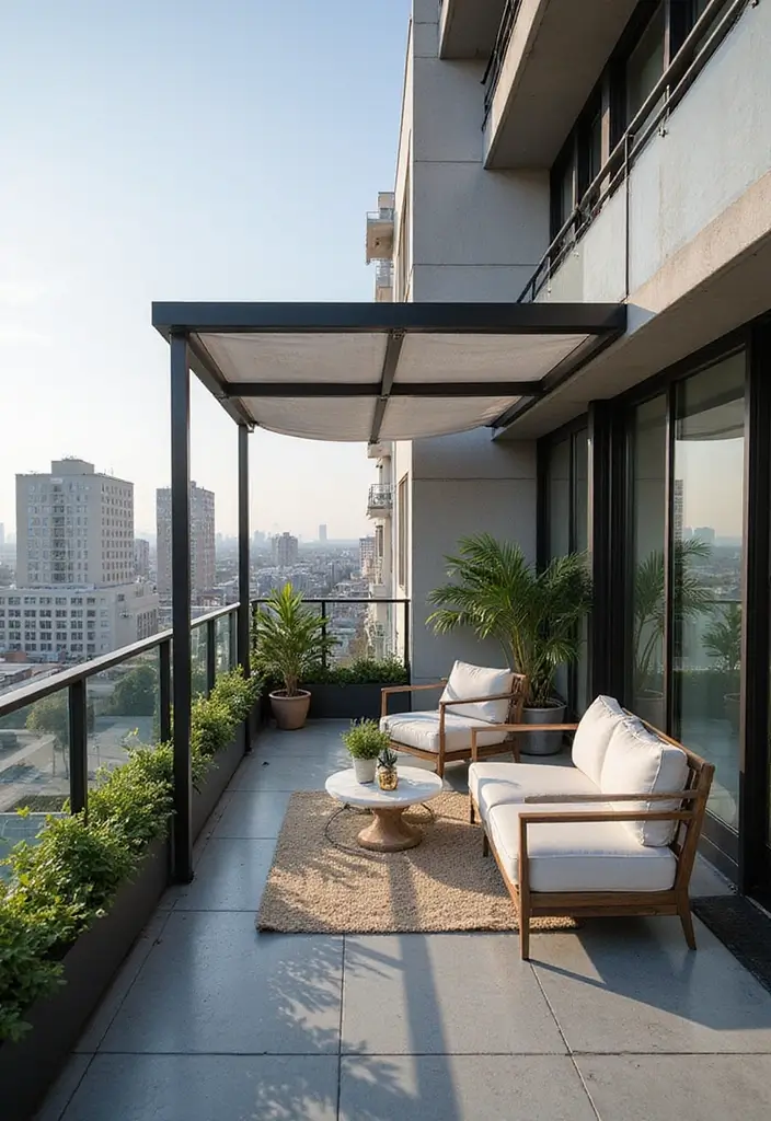 26 Sleek Balcony Glass Railing Designs for Modern Homes - 2. Glass Railings with Metal Frames